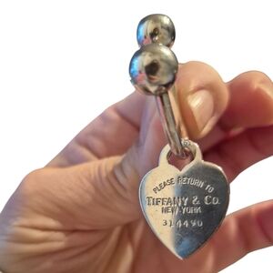 Tiffany & Co. Heart Tag Silver Key Ring